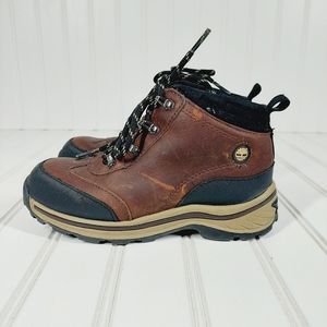 Timberland Brown and Black Kids Hiking Boots